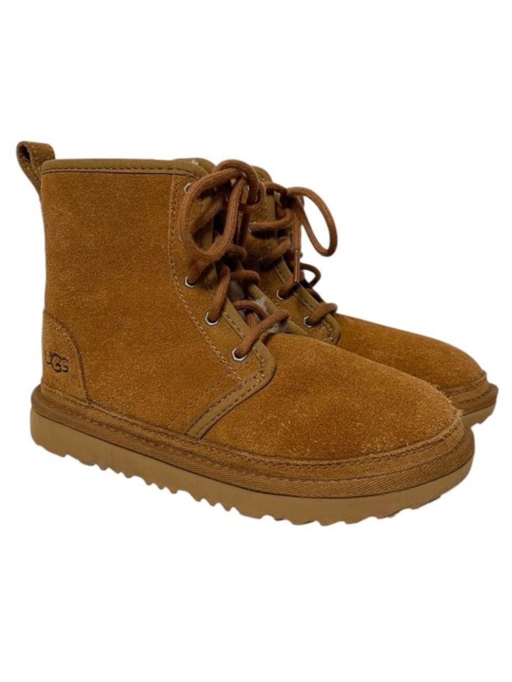 NWOT UGG Kid’s Neumel High Suede Sherpa Zip Chukka Boots 2Y